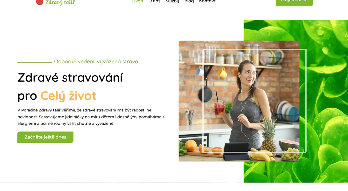 Web pro výživovou poradnu — Objednání konzultace