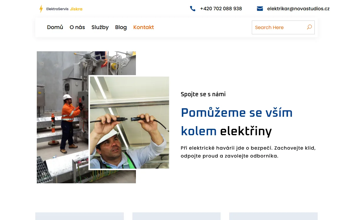 Web pro elektrikáře — Kontakt