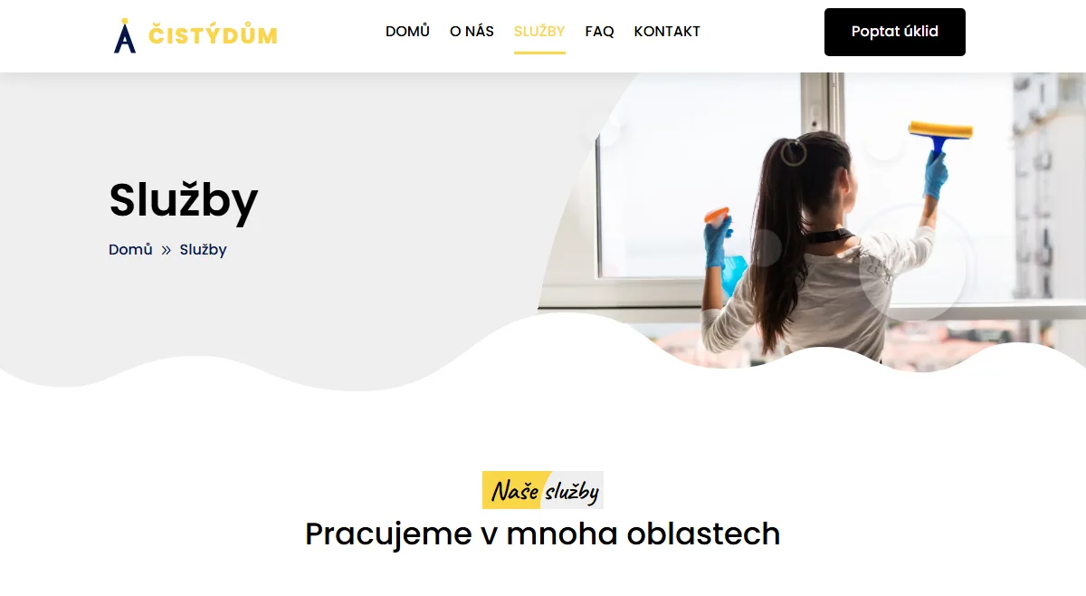 Web pro úklidovou firmu — Proč si vybrat právě nás