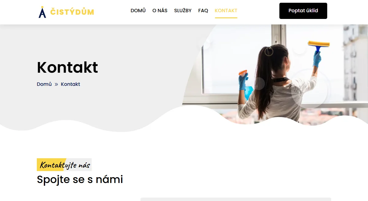 Web pro úklidovou firmu — Ceník balíčků